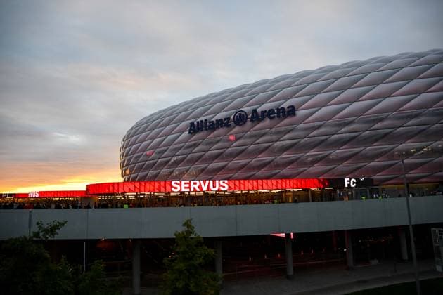 general view outside the stadium during the UEFA Champions League 2025 26 League Phase MD1 match between FC Bayern München and Chelsea FC at Football Arena Munich on September 17, 2025 in Munich, Germany Photo by Harry Langer DeFodi Images