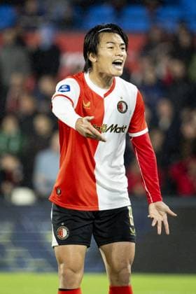 ROTTERDAM - Ayase Ueda of Feyenoord during the Dutch Eredivisie match between Feyenoord and Fortuna Sittard at Feyenoord Stadium De Kuip on September 17, 2025, in Rotterdam, Netherlands. ANP BAS CZERWINSKI Eredivisie 2025 26 xVIxANPxSportx xxANPxIVx 536649133 originalFilename: 536649133