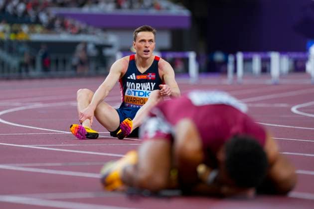 World Athletics Championships in Tokyo 2025 Tokyo, Japan 20250919 Karsten Warholm during the final of the 400 meter hurdles at the World Championships in Tokyo on Friday Photo Heiko Junge NTB Tokyo Japan EDITORIAL USE ONLY RESTRICTED USE FOR BETTING COMPANIES  Copyright: xHeikoxJungex xNTBx
