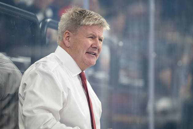Head coach Bill Peters Augsburger Panther , EHC Red Bull Muenchen vs Augsburger Panther, PENNY DEL, Main Round, Matchday 3, 19 09 2025 Muenchen Bayern Germany Copyright: xkolbert-press UlrichxGamelx