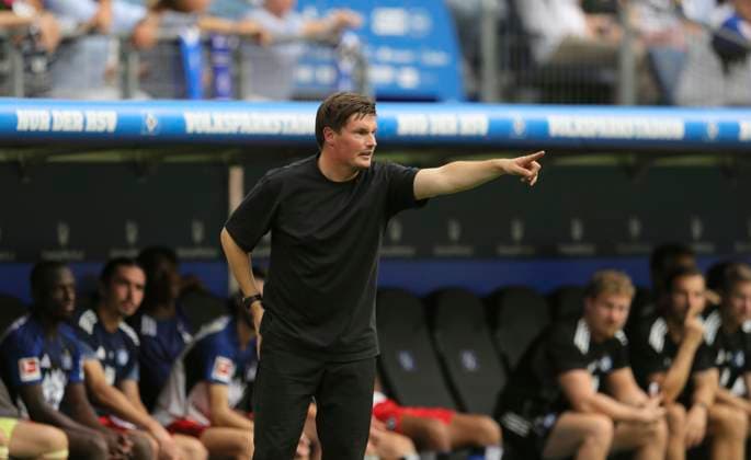 Photo Coach Merlin Polzin HSV Soccer 1 Bundesliga , Matchday 4 on Sat 20 09 2025 Hamburger SV 1 FC Heidenheim