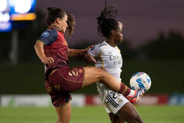 September 21, 2025, Madrid, Madrid, Spain: PAULA NOVO of Deportivo Abanca during the match belonging to La Liga F Ã¢â‚¬oe REAL MADRID FEM - DEPORTIVO ABANCA Ã¢â‚¬Â held on September 21, 2025, at the Ciudad Deportiva Real Madrid Valdebebas, Madrid, Spain. Madrid Spain - ZUMAc312 20250921_zsp_c312_170 Copyright: xOscarxManuelxSanchezx
