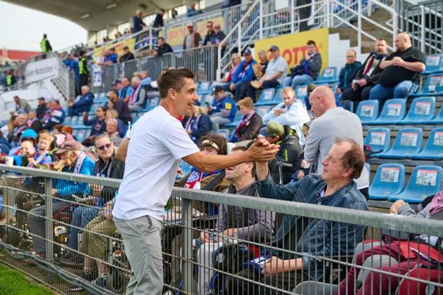 21 09 2025, Football, Men, 2 BL Bundesliga , Season 2025 2026, Holstein Kiel Karlsruher SC, 6 Matchday Coach Marcel Rapp Kiel Kiel, Holstein Stadion Holstein Stadion Schleswig Holstein Germany