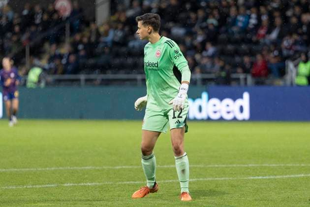 Google Pixel Womens Bundesliga Eintracht Frankfurt RB Leipzig, 22 09 2025 Lina Altenburg Eintracht Frankfurt 12 , clipping, portrait portrait, Eintracht Frankfurt RB Leipzig, Frankfurt, Stadion am Brentanobad, 22 9 2025 Copyright: xBEAUTIFULxSPORTS Gawlikx