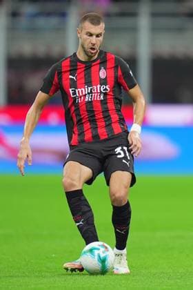 AC Milan s Strahinja Pavlovic during the round of 32 Frecciarossa Italian Cup 2025 2026 soccer match between Milan and Lecce at San Siro Stadium in Milan , North Italy , Tuesday , September 23 , 2025 . - Soccer  Copyright: xSpada LaPressex