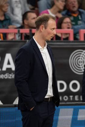Jacques Schneider VET CONCEPT Gladiators Trier, Head Coach, Coach GER, Tigers Tuebingen vs VET CONCEPT Gladiators Trier, Basketball, Men, BBL Cup, 1 Round, Season 2025 2026, 23 09 2025, GER, Tigers Tuebingen vs VET CONCEPT Gladiators Trier, Basketball, Men, BBL Cup, 1 Round, Season 2025 2026, 23 09 2025 Tuebingen Copyright: xEibner-Pressefoto WolfgangxFrankx EP_WFK