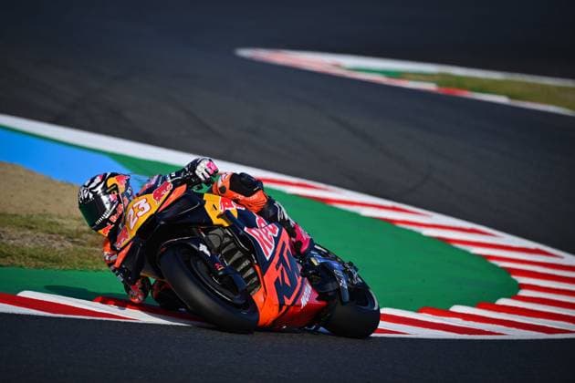 MOTO - MOTO GP - GRAND PRIX OF JAPAN 2025 23 BASTIANINI Enea (ita), Red Bull KTM Tech 3, KTM RC16, action during the 2025 MotoGP Motul Grand Prix of Japan on the Twin Ring Motegi Circuit from September 26 to 28, At Motegi, Japan - MotegiJapan Copyright: xGIGIxSOLDANOx