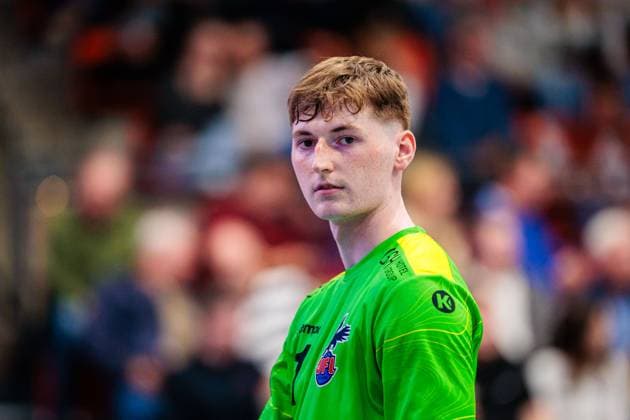 Frederik Hoeler 1 VfL Potsdam, 01 GER, TuS N Luebbecke vs 1 VfL Potsdam, Handball, 2 Bundesliga, Matchday 5, Season 2025 2026, 27 09 2025 GER, TuS N Luebbecke vs 1 VfL Potsdam, Handball, 2 Bundesliga, Matchday 5, Season 2025 2026, 27 09 2025 Luebbecke Copyright: xEibner-Pressefoto JanxRollingerx EP_JSK