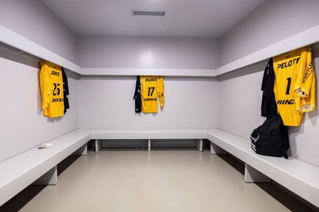 Tigers Tuebingen Nuernberg Falcons, Herren, 2 Bundesliga, Barmer 2 Basketball Bundesliga, pro A, 1 Spieltag, Spielzeit 2025 2025, 27 09 2025 The Tigers Tuebingen dressing room before the start of the game