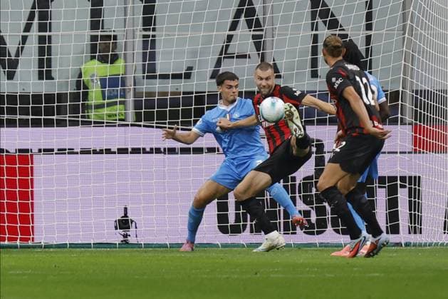 AC Milan s STRAHINJA PAVLOVIC during the Italian Serie A Enilive soccer championship football match between AC Milan and SSC Napoli at San Siro Stadium on September 28th, 2025, Milan, Italy  Copyright: xMattiaxRadoni IPAxSportx xipa-agency.netx xx IPA_65887917 IPA_Agency_IPA65887917