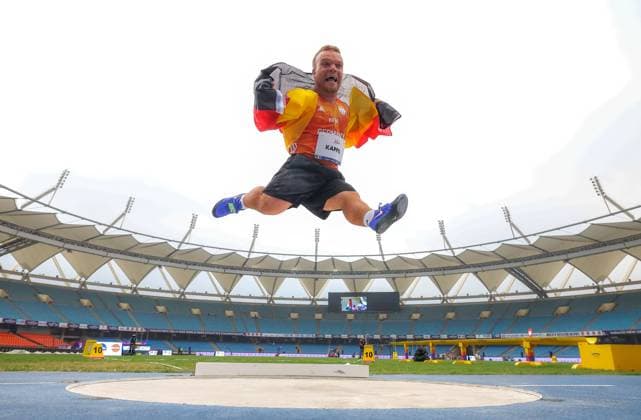New Delhi 2025 World Para Athletics Championships, India, 30 09 2025 Photo by Marcus Hartmann Niko Kappel of Team Germany competing in Mens Shot Put F41 at New Delhi 2025 World Para Athletics Championships, India, 30 09 2025 Photo by Marcus Hartmann Niko Kappel of Team Germany competing in Mens Shot Put F41 at New Delhi 2025 World Para Athletics Championships, India, 30 09 2025 Photo by Marcus Hartmann Copyright: xBEAUTIFULxSPORTS MarcusxHartmannx