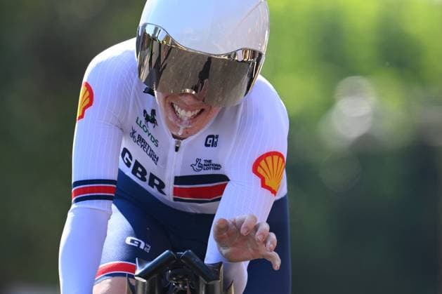 UEC 2025 Road European Championship, EM, Europameisterschaft Drome-Ardeche 01 10 2025 ETOILE-SUR-RHONE, FRANCE - OCTOBER 01 : Henderson Anna (Great Britain) during the Women Elite Individual Time Trial of the 2025 UEC Road European Championship Drome-Ardeche 10th edition an UCI Continental Championships cycling race of 24 km with start in Loriol-sur-Drome and finish in Etoile-sur-Rhone on October 1, 2025 in Etoile-sur-Rhone, France, 01 10 2025 Etoile-sur-Rhone France  Copyright: xVincentxKalutx