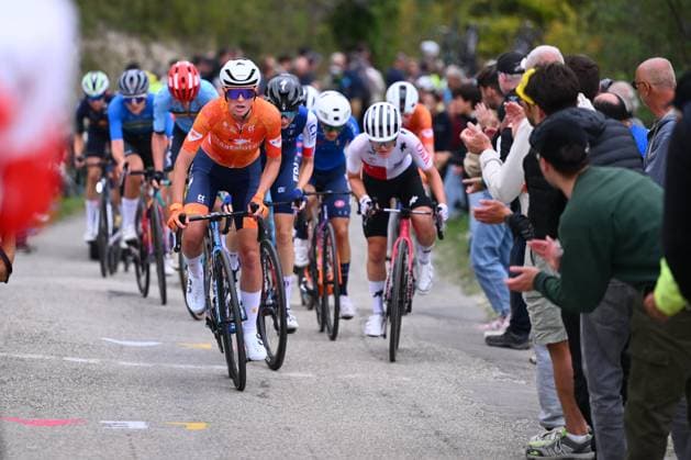UEC 2025 Road European Championship, EM, Europameisterschaft Drome-Ardeche 04 10 2025 GUILHERAND-GRANGES, FRANCE - OCTOBER 04 : Vollering Demi (Netherlands) during the Women Elite cycling road race of the 2025 UEC Road European Championship Drome-Ardeche 10th edition an UCI Continental Championships cycling race of 116.1 km with start in Privas and finish in Guilherand-Granges on October 4, 2025 in Guilherand-Granges, France, 04 10 2025 Guilherand-Granges France  Copyright: xVincentxKalutx