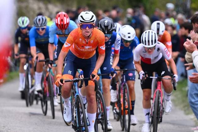 UEC 2025 Road European Championship, EM, Europameisterschaft Drome-Ardeche 04 10 2025 GUILHERAND-GRANGES, FRANCE - OCTOBER 04 : Vollering Demi (Netherlands) during the Women Elite cycling road race of the 2025 UEC Road European Championship Drome-Ardeche 10th edition an UCI Continental Championships cycling race of 116.1 km with start in Privas and finish in Guilherand-Granges on October 4, 2025 in Guilherand-Granges, France, 04 10 2025 Guilherand-Granges France  Copyright: xVincentxKalutx