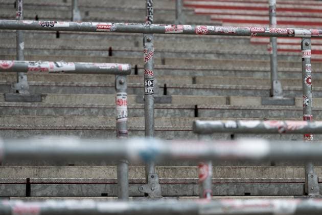 Decorative picture stadium VfB Stuttgart standing room empty, GER, VfB Stuttgart vs 1 FC Heidenheim, Football, Men, 1 Bundesliga, Matchday 6, Season 2025 2026, 05 10 2025, DFL DFB REGULATIONS PROHIBIT ANY USE OF PHOTOGRAPHS AS IMAGE SEQUENCES AND OR QUASI VIDEO, GER, VfB Stuttgart vs 1 FC Heidenheim, Football, Men, 1 Bundesliga, Matchday 6, Season 2025 2026, 05 10 2025 Stuttgart Copyright: xEibner-Pressefoto WolfgangxFrankx EP_WFK