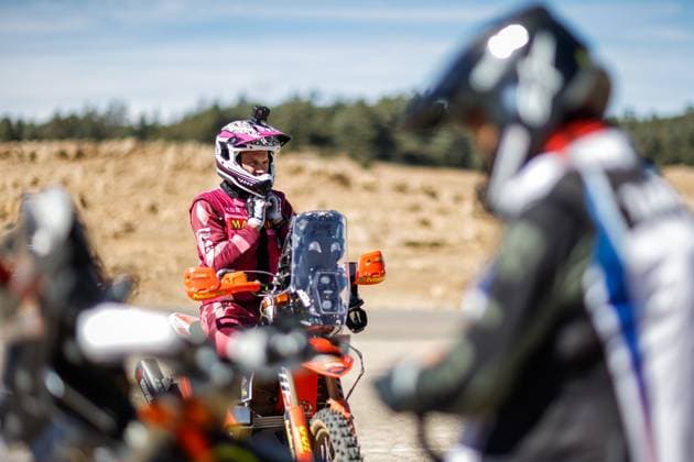 W2RC - RALLYE DU MAROC 2025 DOVEZE Mathieu (FRA), BAS World KTM Team, KTM 450 Rally Factory Replica, FIM W2RC, Rally2, portrait, during the Scrutineering of the Rallye du Maroc 2025, 5th round of the 2025 WR2C from October 10 to 11, 2025 in Fes, Morocco - FesMorocco Copyright: xFREDERICxLExFLOCxHx