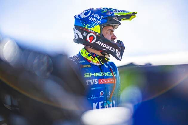 W2RC - RALLYE DU MAROC 2025 SANTOLINO Lorenzo (ESP), Sherco TVS Rally Factory, Sherco 450 Rally Replica, RallyGP, portrait during the Private of the Rallye du Maroc 2025, 5th round of the 2025 WR2C from October 9 to 10, 2025 in Arzou, Morocco - ArzouMorocco  Copyright: xJULIENxDELFOSSEx