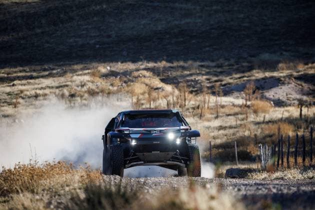 W2RC - RALLYE DU MAROC 2025 200 AL-ATTIYAH Nasser (QAT), LURQUIN Fabian (BEL), The Dacia Sandriders, Dacia Sandrider, FIA W2RC, Ultimate T1+, action, during the Private of the Rallye du Maroc 2025, 5th round of the 2025 WR2C from October 9 to 10, 2025 in Arzou, Morocco - ArzouMorocco Copyright: xFREDERICxLExFLOCxHx