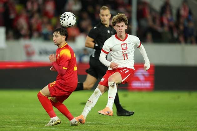 KATOWICE 10.10.2025 MECZ ELIMINACJE MLODZIEZOWYCH MISTRZOSTW EUROPY U21, U 21 GRUPA E: POLSKA - CZARNOGORA 2:0 --- UEFA EUROPEAN UNDER-21 CHAMPIONSHIP 2027 QUALIFYING ROUND FOOTBALL GROUP E MATCH: POLAND - MONTENEGRO 2:0 NENAD KRIVOKAPIC JAN FABERSKI FOT. PIOTR KUCZA FOTOPYK NEWSPIX.PL --- newspix.pl POLAND OUT!