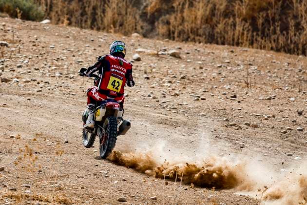 W2RC - RALLYE DU MAROC 2025 42 VAN BEVEREN Adrien (FRA), Monster Energy Honda HRC, Honda CRF 450, FIM W2RC, RallyGP, action during the Prologue of the Rallye du Maroc 2025, 5th round of the 2025 WR2C on October 12, 2025 in Fes, Morocco - FesMorocco Copyright: xJULIENxDELFOSSEx