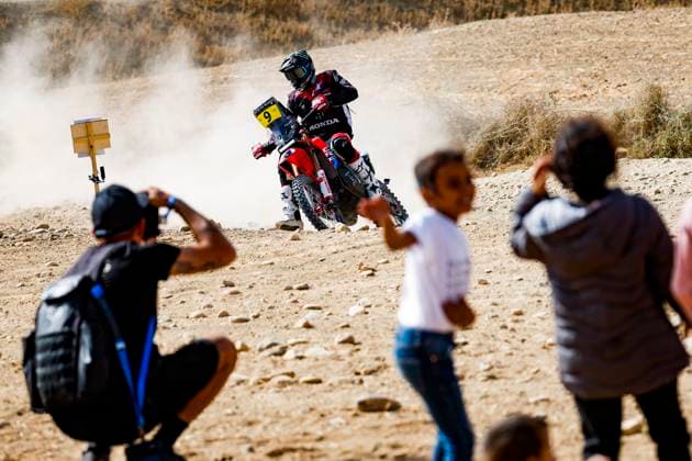 W2RC - RALLYE DU MAROC 2025 09 BRABEC Ricky (USA), Monster Energy Honda HRC, Honda CRF 450, FIM W2RC, RallyGP, action during the Prologue of the Rallye du Maroc 2025, 5th round of the 2025 WR2C on October 12, 2025 in Fes, Morocco - FesMorocco  Copyright: xJULIENxDELFOSSEx