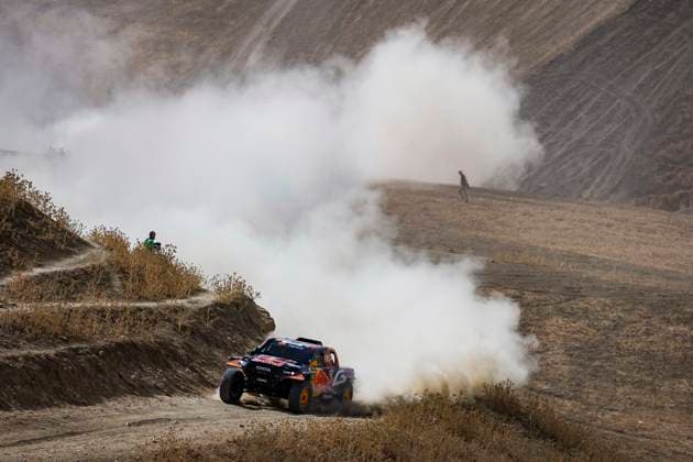 W2RC - RALLYE DU MAROC 2025 205 QUINTERO Seth (USA), SHORT Andrew (USA), Toyota Gazoo Racing W2RC, Toyota Hilux, FIA W2RC, Ultimate T1+, action during the Prologue of the Rallye du Maroc 2025, 5th round of the 2025 WR2C on October 12, 2025 in Fes, Morocco - FesMorocco Copyright: xJULIENxDELFOSSEx