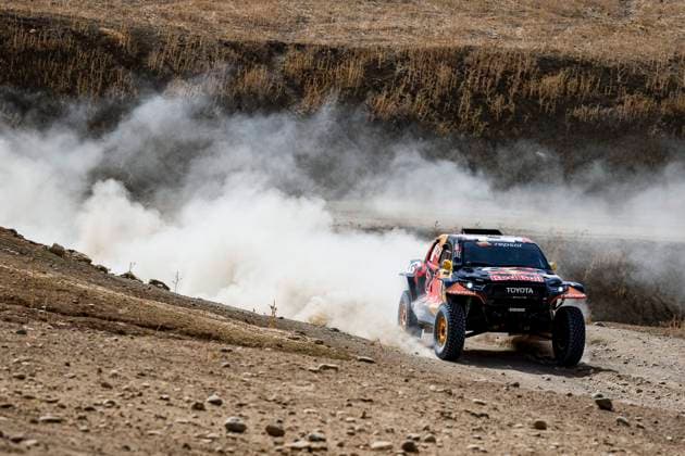 W2RC - RALLYE DU MAROC 2025 205 QUINTERO Seth (USA), SHORT Andrew (USA), Toyota Gazoo Racing W2RC, Toyota Hilux, FIA W2RC, Ultimate T1+, action during the Prologue of the Rallye du Maroc 2025, 5th round of the 2025 WR2C on October 12, 2025 in Fes, Morocco - FesMorocco Copyright: xJULIENxDELFOSSEx