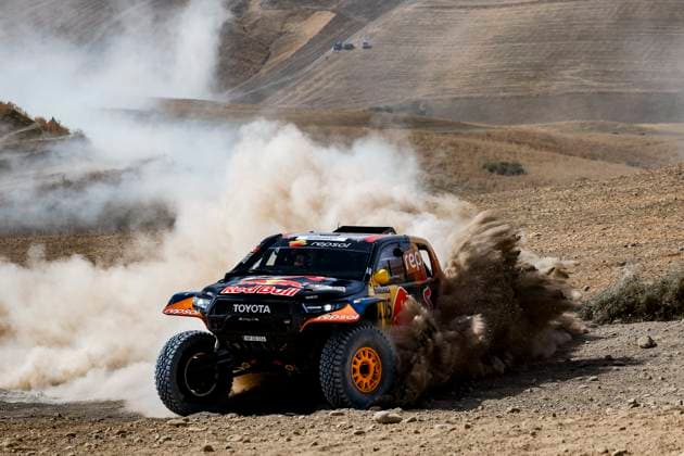 W2RC - RALLYE DU MAROC 2025 205 QUINTERO Seth (USA), SHORT Andrew (USA), Toyota Gazoo Racing W2RC, Toyota Hilux, FIA W2RC, Ultimate T1+, action during the Prologue of the Rallye du Maroc 2025, 5th round of the 2025 WR2C on October 12, 2025 in Fes, Morocco - FesMorocco Copyright: xJULIENxDELFOSSEx