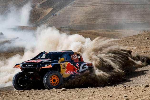 W2RC - RALLYE DU MAROC 2025 205 QUINTERO Seth (USA), SHORT Andrew (USA), Toyota Gazoo Racing W2RC, Toyota Hilux, FIA W2RC, Ultimate T1+, action during the Prologue of the Rallye du Maroc 2025, 5th round of the 2025 WR2C on October 12, 2025 in Fes, Morocco - FesMorocco Copyright: xJULIENxDELFOSSEx