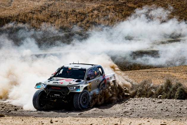 W2RC - RALLYE DU MAROC 2025 240 FERREIRA Joao (POR), PALMEIRO Filipe (POR), Toyota Gazoo Racing, Toyota Hilux IMT Evo, FIA W2RC, Ultimate T1+, action during the Prologue of the Rallye du Maroc 2025, 5th round of the 2025 WR2C on October 12, 2025 in Fes, Morocco - FesMorocco  Copyright: xJULIENxDELFOSSEx