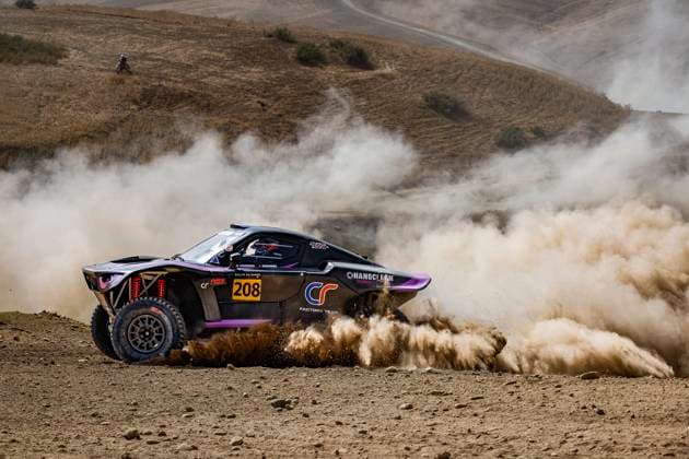 W2RC - RALLYE DU MAROC 2025 208 SERRADORI Mathieu (FRA), MINAUDIER Loïc (FRA), Century Racing Factory Team, Century CR7, FIA W2RC, Ultimate T1+, action during the Prologue of the Rallye du Maroc 2025, 5th round of the 2025 WR2C on October 12, 2025 in Fes, Morocco - FesMorocco Copyright: xJULIENxDELFOSSEx