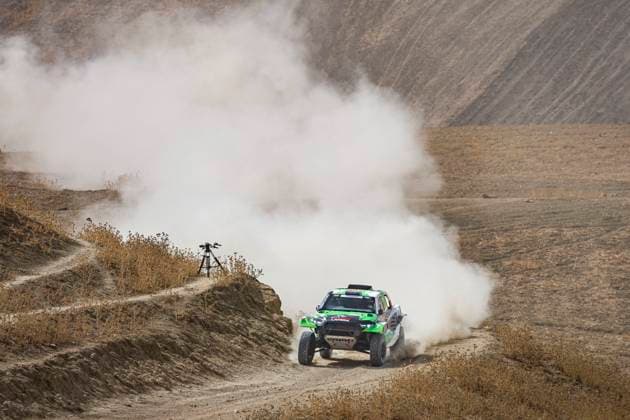 W2RC - RALLYE DU MAROC 2025 210 GOCZAL Eryk (POL), GOSPODARCZYK Szymon (POL), Energylandia Rally Team, Toyota Hilux, FIA W2RC, Ultimate T1+, action during the Prologue of the Rallye du Maroc 2025, 5th round of the 2025 WR2C on October 12, 2025 in Fes, Morocco - FesMorocco Copyright: xJULIENxDELFOSSEx
