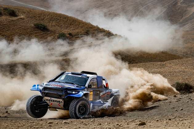 W2RC - RALLYE DU MAROC 2025 211 GOCZAL Marek (POL), MARTON Maciej (POL), Energylandia Rally Team, Toyota Hilux, FIA W2RC, Ultimate T1+, action during the Prologue of the Rallye du Maroc 2025, 5th round of the 2025 WR2C on October 12, 2025 in Fes, Morocco - FesMorocco  Copyright: xJULIENxDELFOSSEx