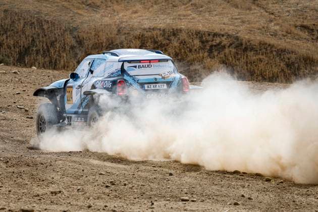 W2RC - RALLYE DU MAROC 2025 224 BAUD Lionel (FRA), BAUD Lucie (FRA), X-Raid Mini JCW, Mini JCW Rally 3.0D, FIA W2RC, Ultimate T1+, action during the Prologue of the Rallye du Maroc 2025, 5th round of the 2025 WR2C on October 12, 2025 in Fes, Morocco - FesMorocco Copyright: xJULIENxDELFOSSEx