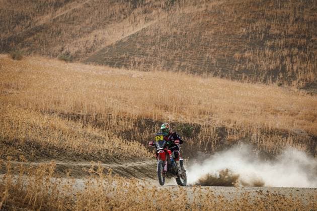 W2RC - RALLYE DU MAROC 2025 42 VAN BEVEREN Adrien (FRA), Monster Energy Honda HRC, Honda CRF 450, FIM W2RC, RallyGP, action, during the Prologue of the Rallye du Maroc 2025, 5th round of the 2025 WR2C on October 12, 2025 in Fes, Morocco - FesMorocco Copyright: xFREDERICxLExFLOCxHx