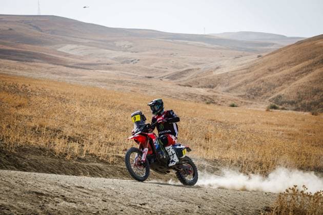 W2RC - RALLYE DU MAROC 2025 09 BRABEC Ricky (USA), Monster Energy Honda HRC, Honda CRF 450, FIM W2RC, RallyGP, action, during the Prologue of the Rallye du Maroc 2025, 5th round of the 2025 WR2C on October 12, 2025 in Fes, Morocco - FesMorocco  Copyright: xFREDERICxLExFLOCxHx