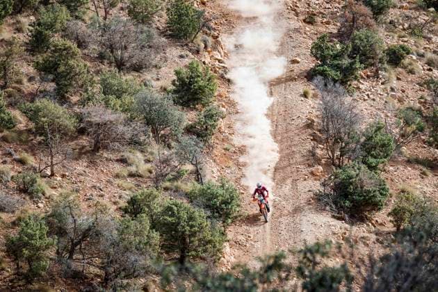 W2RC - RALLYE DU MAROC 2025 21 DOVEZE Mathieu (FRA), BAS World KTM Team, KTM 450 Rally Factory Replica, FIM W2RC, Rally2, action during the Stage 1 of the Rallye du Maroc 2025, 5th round of the 2025 WR2C on October 13, 2025 between Fes and Erfoud, Morocco - ErfoudMorocco Copyright: xJULIENxDELFOSSEx