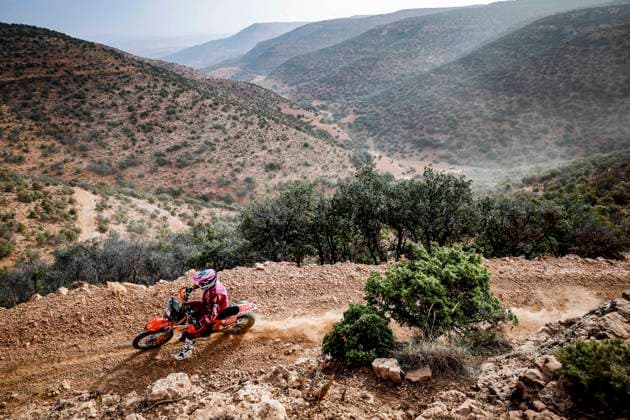 W2RC - RALLYE DU MAROC 2025 21 DOVEZE Mathieu (FRA), BAS World KTM Team, KTM 450 Rally Factory Replica, FIM W2RC, Rally2, action during the Stage 1 of the Rallye du Maroc 2025, 5th round of the 2025 WR2C on October 13, 2025 between Fes and Erfoud, Morocco - ErfoudMorocco Copyright: xJULIENxDELFOSSEx