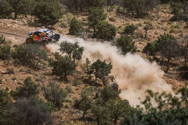 W2RC - RALLYE DU MAROC 2025 205 QUINTERO Seth (USA), SHORT Andrew (USA), Toyota Gazoo Racing W2RC, Toyota Hilux, FIA W2RC, Ultimate T1+, action during the Stage 1 of the Rallye du Maroc 2025, 5th round of the 2025 WR2C on October 13, 2025 between Fes and Erfoud, Morocco - ErfoudMorocco  Copyright: xJULIENxDELFOSSEx