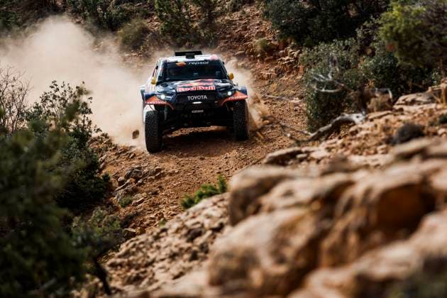 W2RC - RALLYE DU MAROC 2025 205 QUINTERO Seth (USA), SHORT Andrew (USA), Toyota Gazoo Racing W2RC, Toyota Hilux, FIA W2RC, Ultimate T1+, action during the Stage 1 of the Rallye du Maroc 2025, 5th round of the 2025 WR2C on October 13, 2025 between Fes and Erfoud, Morocco - ErfoudMorocco Copyright: xJULIENxDELFOSSEx