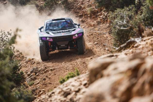 W2RC - RALLYE DU MAROC 2025 208 SERRADORI Mathieu (FRA), MINAUDIER Loïc (FRA), Century Racing Factory Team, Century CR7, FIA W2RC, Ultimate T1+, action during the Stage 1 of the Rallye du Maroc 2025, 5th round of the 2025 WR2C on October 13, 2025 between Fes and Erfoud, Morocco - ErfoudMorocco Copyright: xJULIENxDELFOSSEx