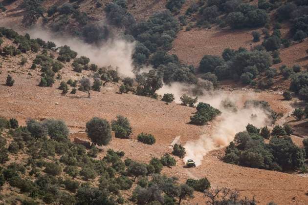 W2RC - RALLYE DU MAROC 2025 220 BAUMGART Marcos (BRA), CINCEA Kleber (BRA), SVR, Toyota Hilux IMT Evo, FIA, Ultimate T1+, action during the Stage 1 of the Rallye du Maroc 2025, 5th round of the 2025 WR2C on October 13, 2025 between Fes and Erfoud, Morocco - ErfoudMorocco Copyright: xJULIENxDELFOSSEx