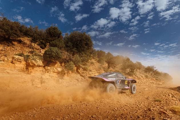W2RC - RALLYE DU MAROC 2025 208 SERRADORI Mathieu (FRA), MINAUDIER Loïc (FRA), Century Racing Factory Team, Century CR7, FIA W2RC, Ultimate T1+, action, during the Stage 1 of the Rallye du Maroc 2025, 5th round of the 2025 WR2C on October 13, 2025 between Fes and Erfoud, Morocco - ErfoudMorocco Copyright: xFREDERICxLExFLOCxHx