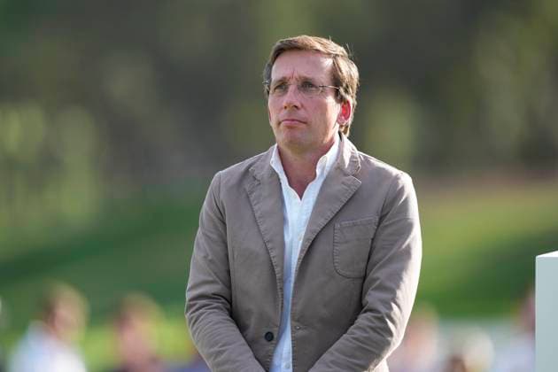 October 12, 2025, Madrid, Madrid, Spain: Jose Luis Martinez-Almeida during the Trophy Ceremony after the Open de Espao±a presented by Madrid, R4 Final, golf tournament of DP World Tour at Club de Campo Villa de Madrid on October 12, 2025, in Madrid, Spain. Madrid Spain - ZUMAƒÂ±A 20251012_zaa_a181_317 Copyright: xOscarxJ.xBarrosox