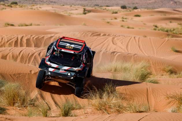W2RC - RALLYE DU MAROC 2025 219 LOEB SÃ bastien (FRA), BOULANGER Edouard (FRA), The Dacia Sandriders, Dacia Sandrider, FIA W2RC, Ultimate T1+, action during the Stage 2 of the Rallye du Maroc 2025, 5th round of the 2025 WR2C on October 14, 2025 around Erfoud, Morocco - ErfoudMorocco  Copyright: xJULIENxDELFOSSEx