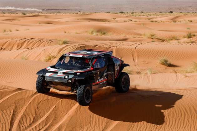 W2RC - RALLYE DU MAROC 2025 219 LOEB SÃ bastien (FRA), BOULANGER Edouard (FRA), The Dacia Sandriders, Dacia Sandrider, FIA W2RC, Ultimate T1+, action during the Stage 2 of the Rallye du Maroc 2025, 5th round of the 2025 WR2C on October 14, 2025 around Erfoud, Morocco - ErfoudMorocco  Copyright: xJULIENxDELFOSSEx