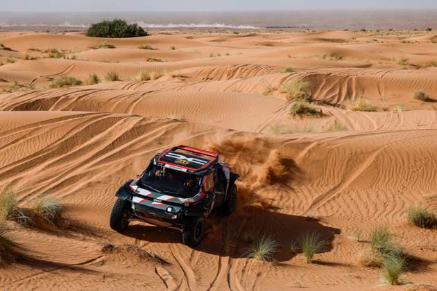 W2RC - RALLYE DU MAROC 2025 219 LOEB SÃ bastien (FRA), BOULANGER Edouard (FRA), The Dacia Sandriders, Dacia Sandrider, FIA W2RC, Ultimate T1+, action during the Stage 2 of the Rallye du Maroc 2025, 5th round of the 2025 WR2C on October 14, 2025 around Erfoud, Morocco - ErfoudMorocco  Copyright: xJULIENxDELFOSSEx