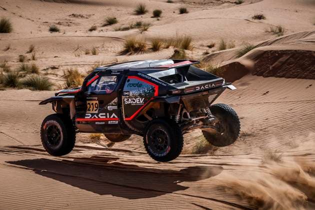 W2RC - RALLYE DU MAROC 2025 219 LOEB SÃ bastien (FRA), BOULANGER Edouard (FRA), The Dacia Sandriders, Dacia Sandrider, FIA W2RC, Ultimate T1+, action during the Stage 2 of the Rallye du Maroc 2025, 5th round of the 2025 WR2C on October 14, 2025 around Erfoud, Morocco - ErfoudMorocco  Copyright: xJULIENxDELFOSSEx