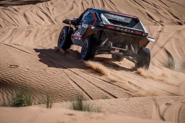 W2RC - RALLYE DU MAROC 2025 219 LOEB SÃ bastien (FRA), BOULANGER Edouard (FRA), The Dacia Sandriders, Dacia Sandrider, FIA W2RC, Ultimate T1+, action during the Stage 2 of the Rallye du Maroc 2025, 5th round of the 2025 WR2C on October 14, 2025 around Erfoud, Morocco - ErfoudMorocco  Copyright: xJULIENxDELFOSSEx