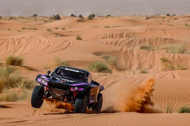 W2RC - RALLYE DU MAROC 2025 208 SERRADORI Mathieu (FRA), MINAUDIER Loïc (FRA), Century Racing Factory Team, Century CR7, FIA W2RC, Ultimate T1+, action during the Stage 2 of the Rallye du Maroc 2025, 5th round of the 2025 WR2C on October 14, 2025 around Erfoud, Morocco - ErfoudMorocco Copyright: xJULIENxDELFOSSEx